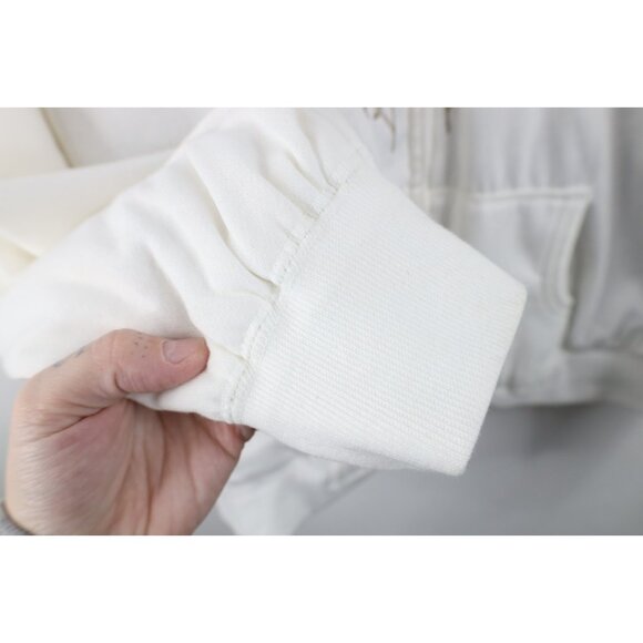 Vinatage Y2K Babydoll Womens 3XL Tribal Flower Heavy Faux Fur Lined Thick Hoodie - Picture 6 of 15